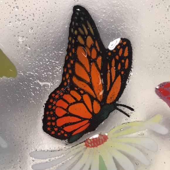 Wm McGrath Fused Glass 10" x 10" Platter - Picture 8 of 13